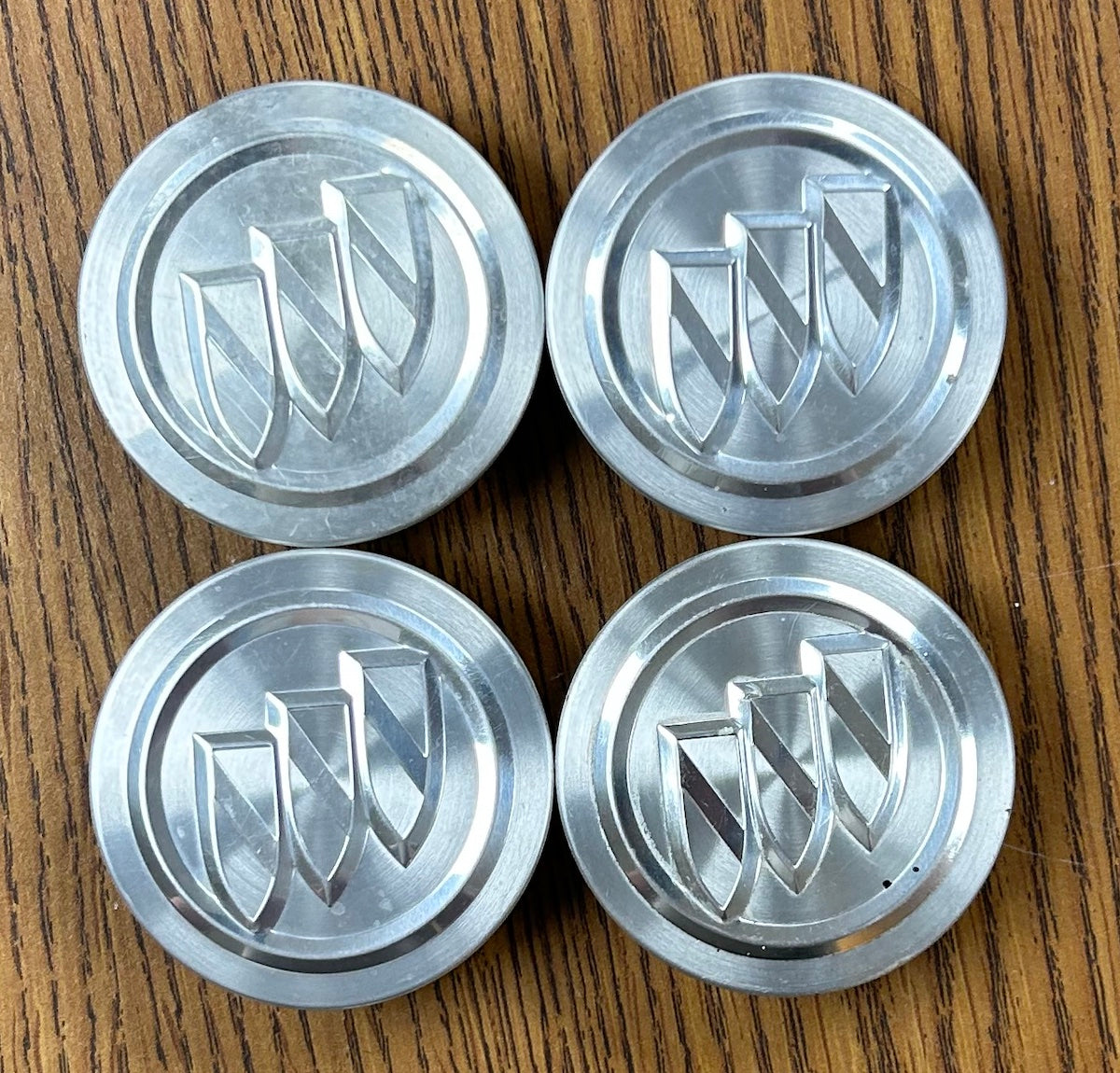 2 5/16" Buick Encore Envision LaCrosse Regal Brushed Center Cap #9597714 set